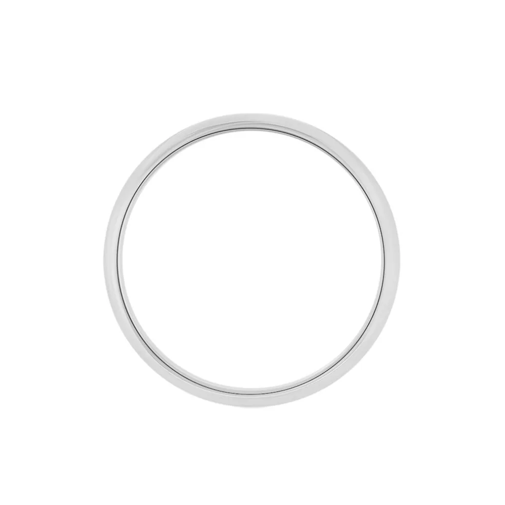 Alliance Aphroditia Demi Jonc Bombe Platine Blanc