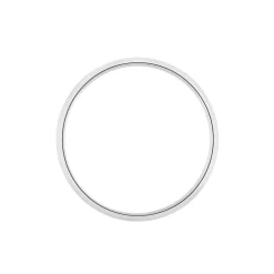 Alliance Aphroditia Demi Jonc Bombe Platine Blanc