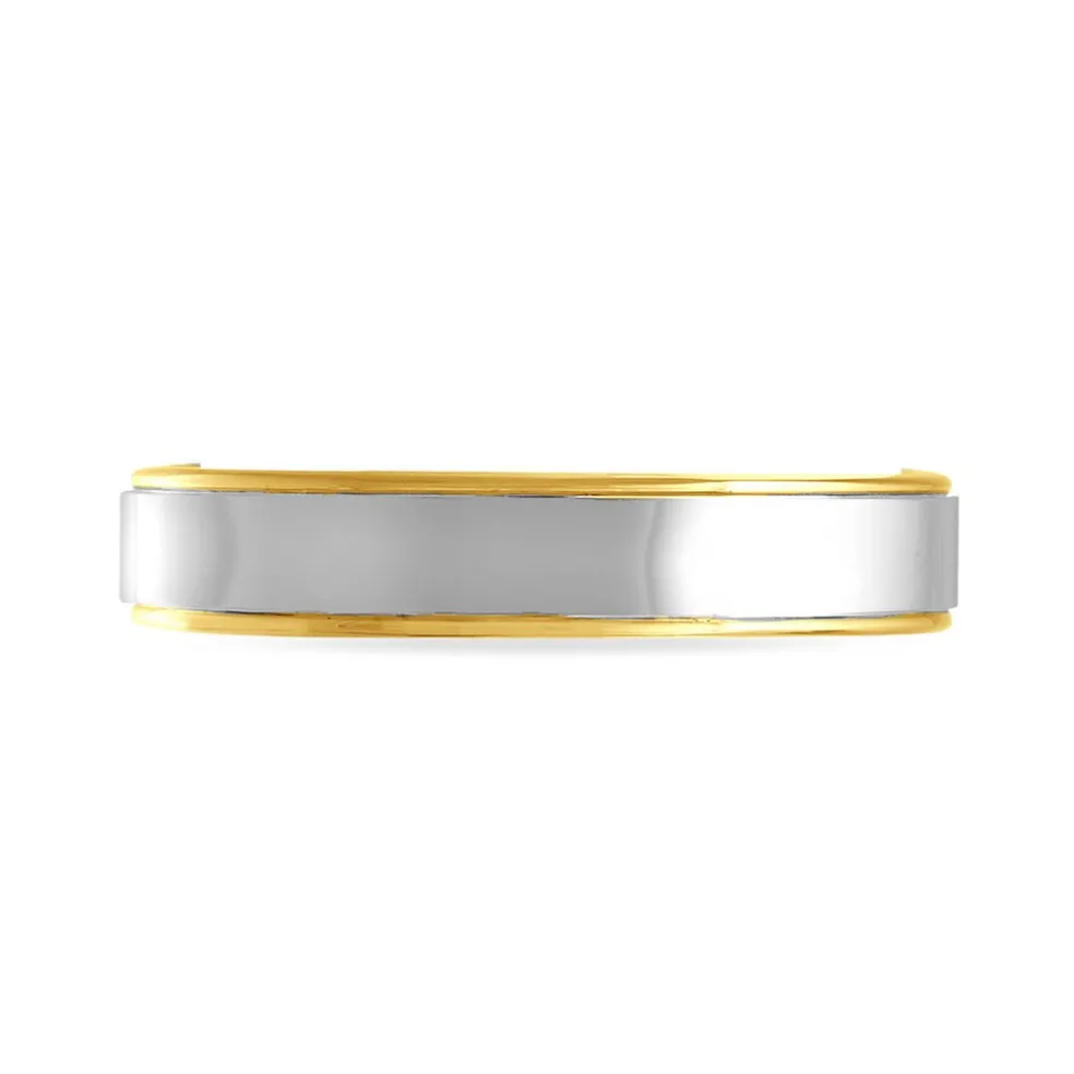 Alliance Beatrice Ruban Plat Or Bicolore