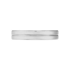 Alliance Carme Ruban Plat Or Blanc