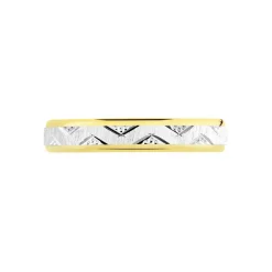 Alliance Cesarius Ruban Plat Or Bicolore