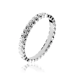 Alliance Effet Dentelle Or Blanc