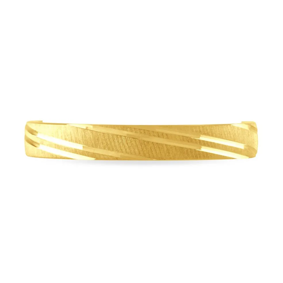 Alliance Eros Brossee Ruban Plat Or Jaune