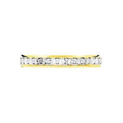 Alliance Fantaisie Ruban Plat Or Bicolore
