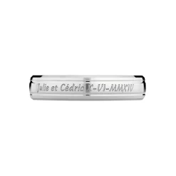 Alliance Fleur De Peau Demi Jonc Classique Or Blanc
