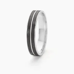 Alliance Ikhlas Ruban Plat Argent Blanc