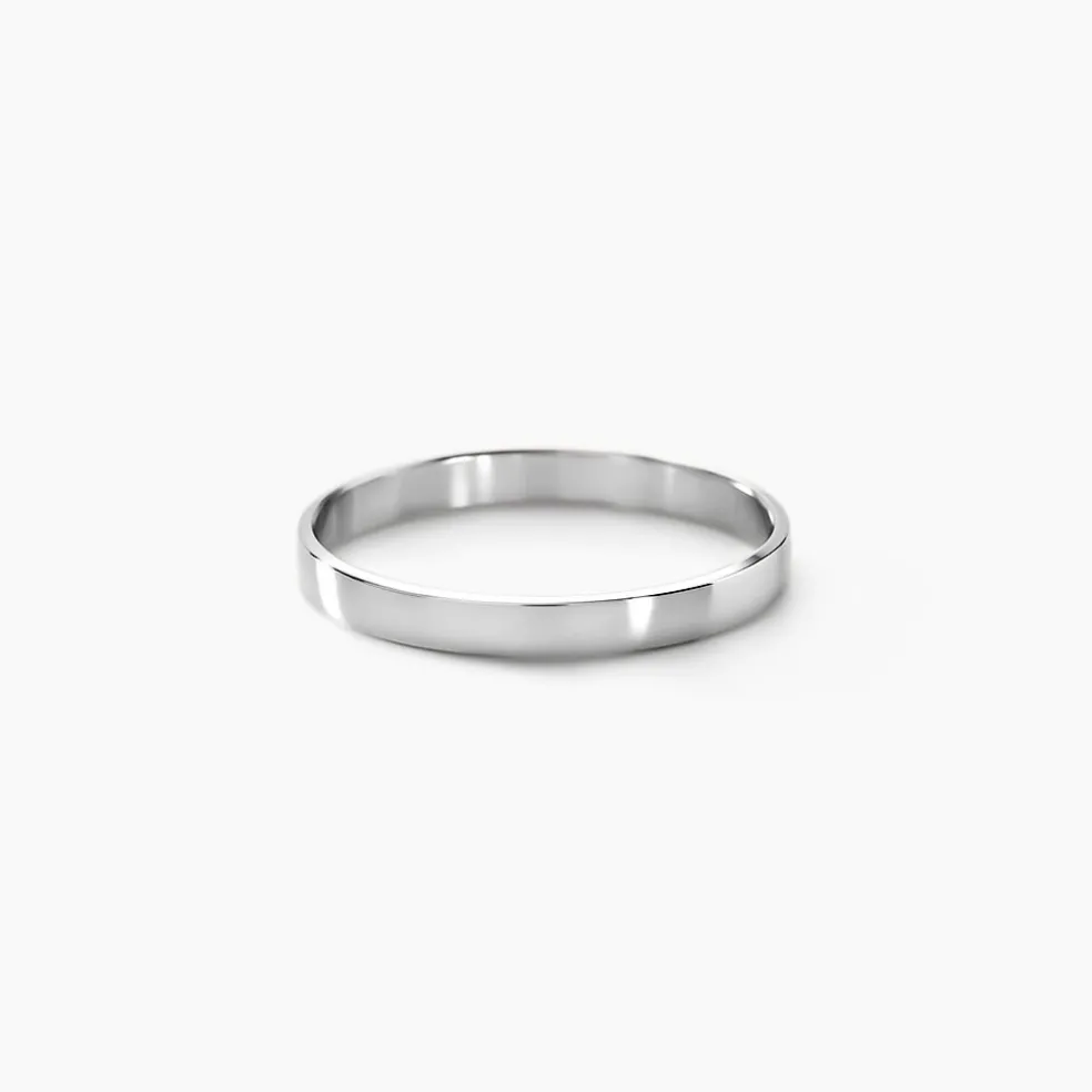 Alliance Julie Ruban Classique Or Blanc