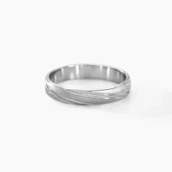 Alliance Ketly Ruban Plat Argent Blanc