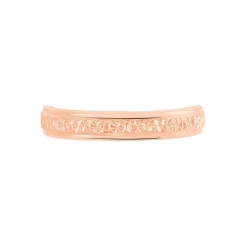 Alliance Laura Ruban Plat Or Rose