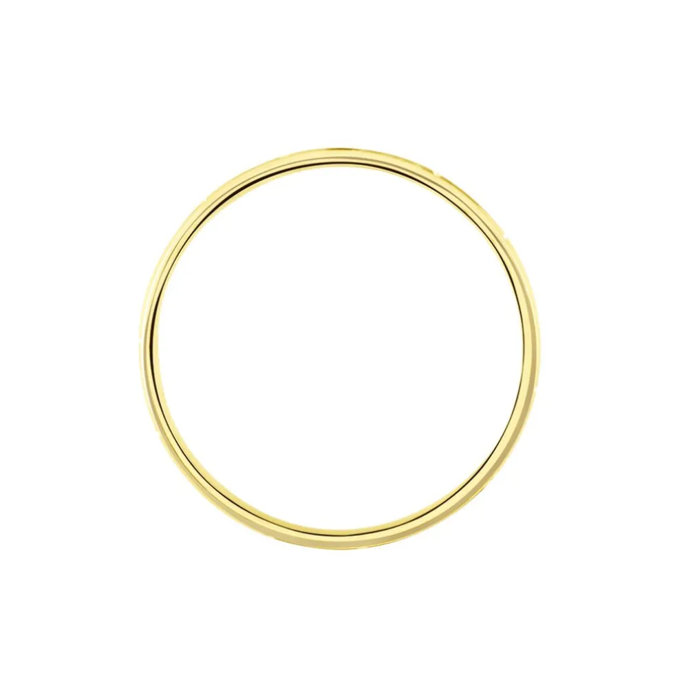 Alliance Laurette Ruban Plat Or Jaune
