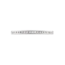 Alliance Laurie Demi-tour Or Blanc Diamant