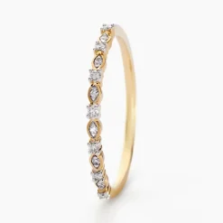 Alliance Les Inseparables Or Jaune Diamant