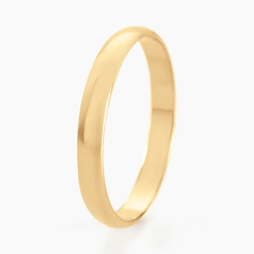 Alliance Meredithe Demi Jonc Classique Or Jaune