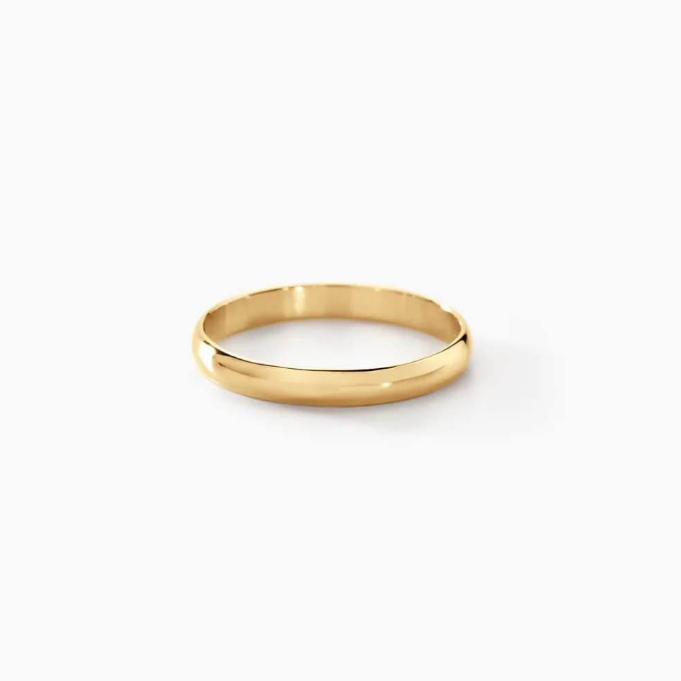 Alliance Meredithe Demi Jonc Classique Or Jaune