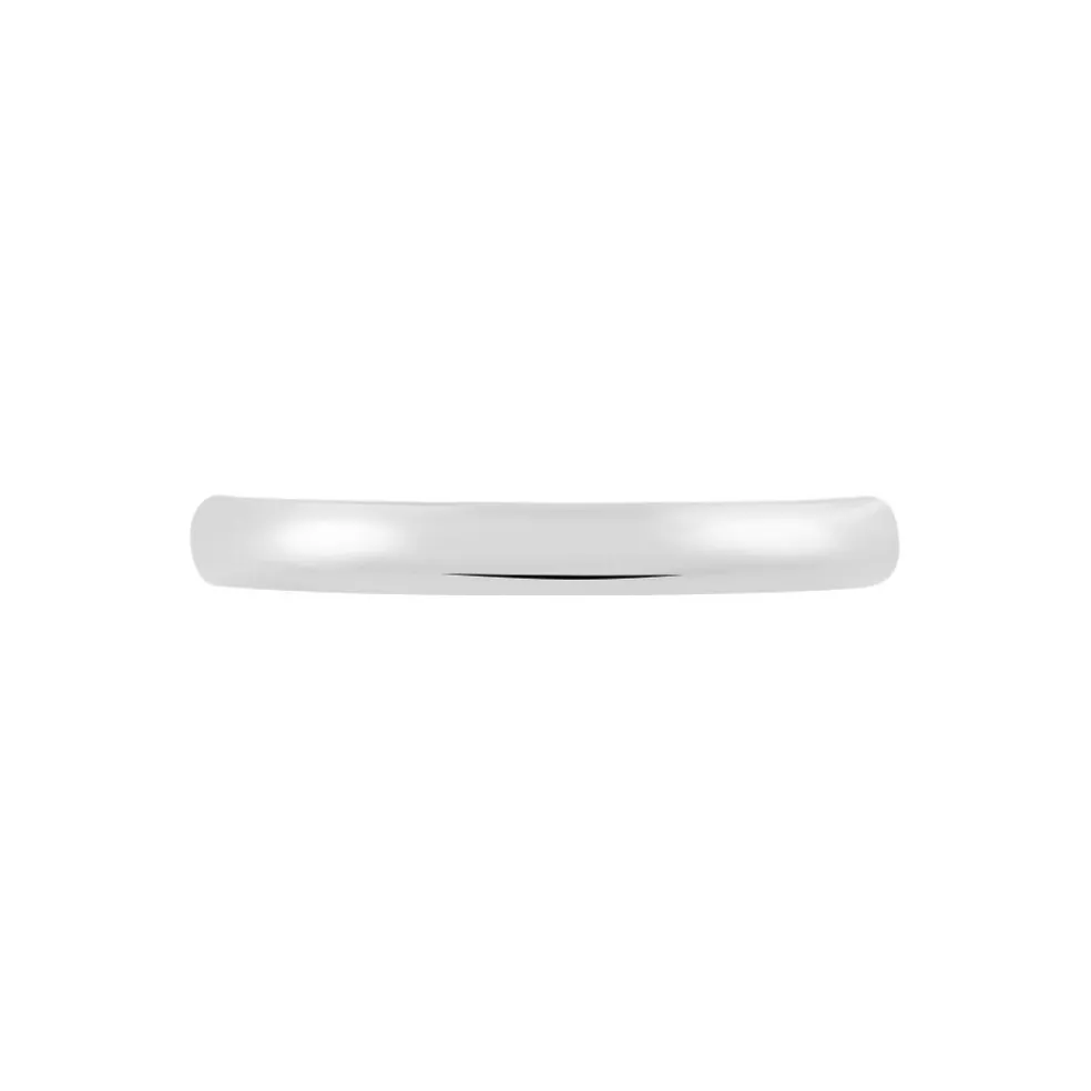 Alliance Meredithe Demi Jonc Classique Or Blanc