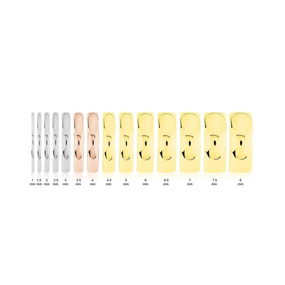 Alliance Meredithe Demi Jonc Classique Or Jaune
