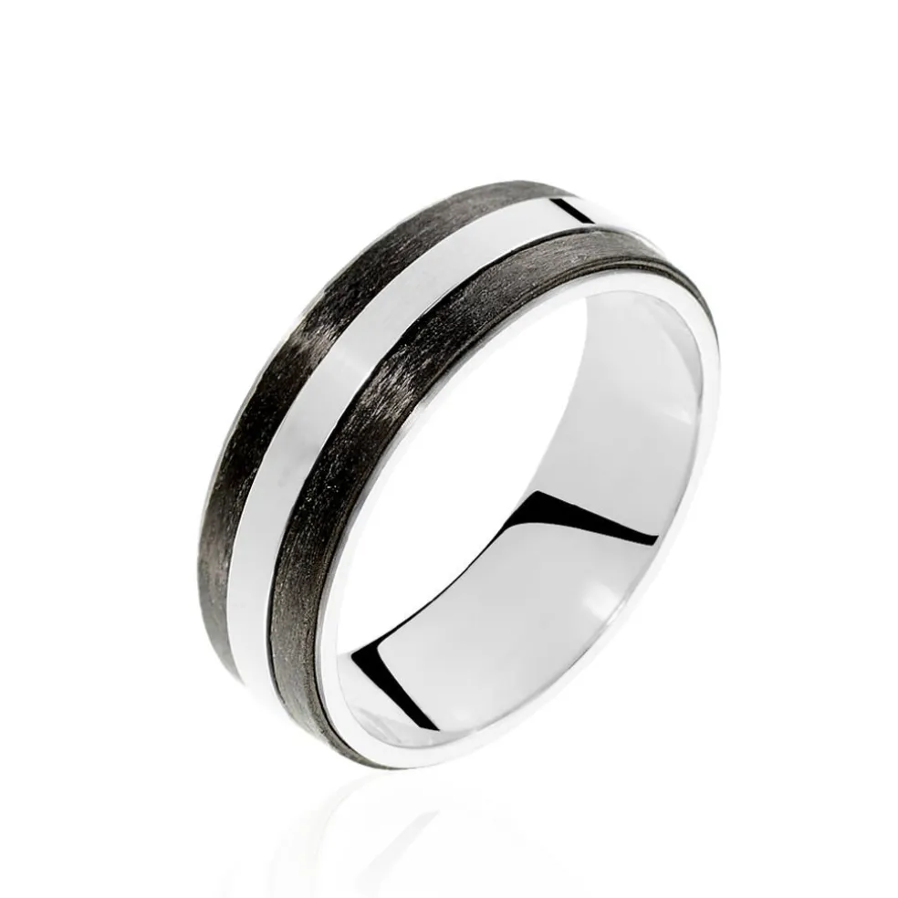 Alliance Nathaell Ruban Plat Palladium Blanc