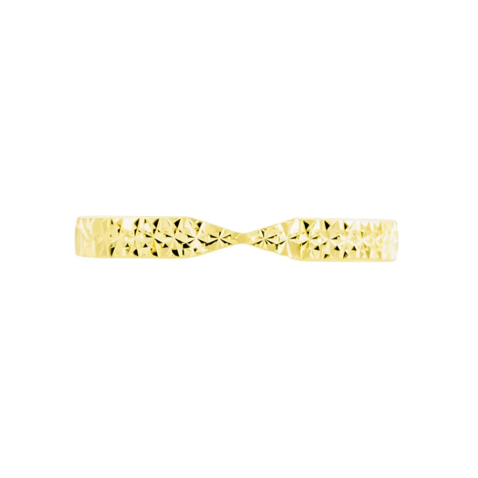 Alliance Or Jaune Diamantee