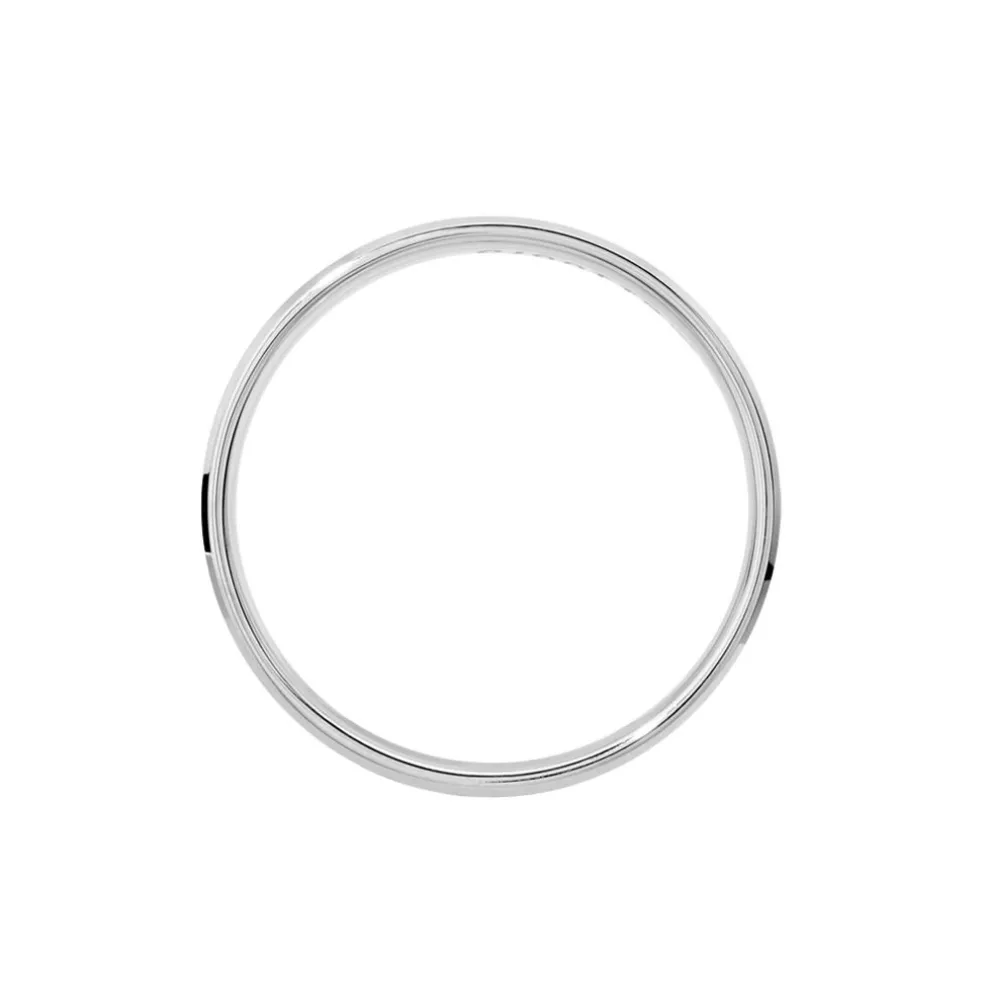Alliance Polie Brossee Ruban Plat Or Blanc