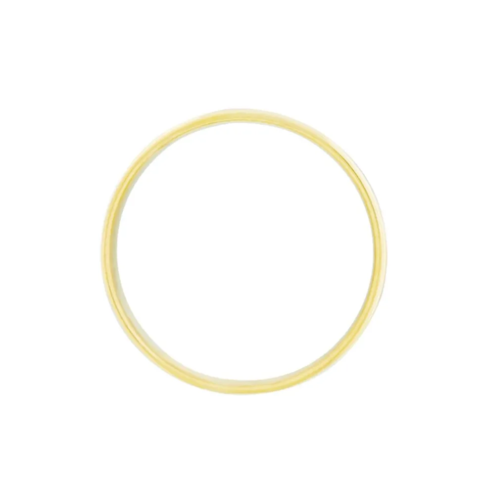 Alliance Romaine Demi Jonc Classique Or Bicolore