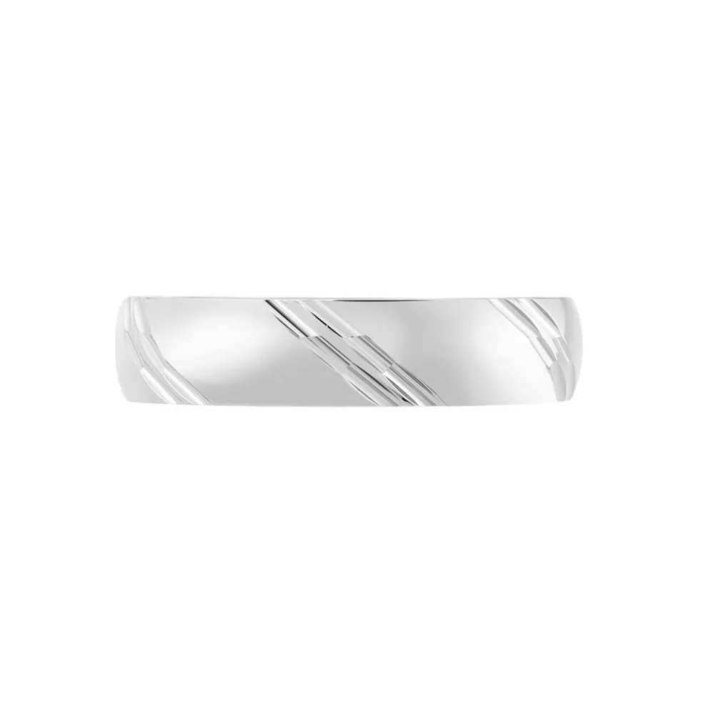 Alliance Soriya Demi Jonc Classique Argent Blanc