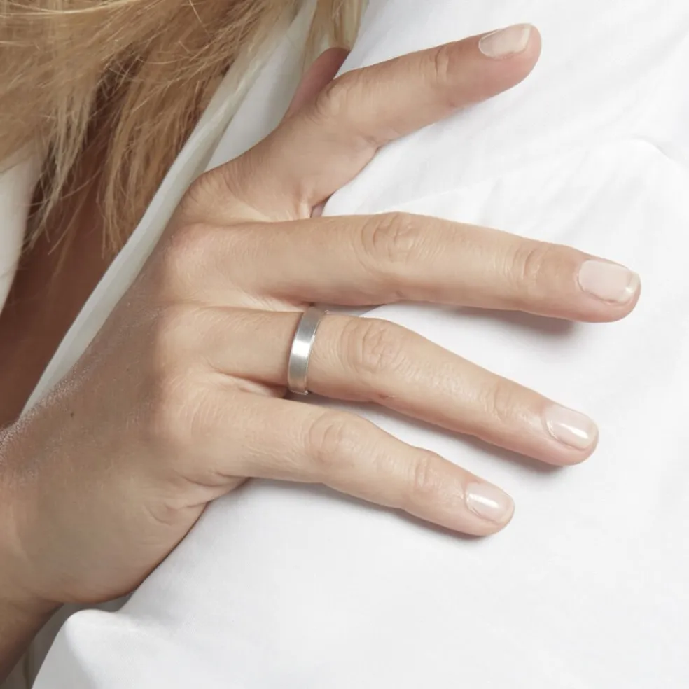 Alliance Sudem Ruban Plat Argent Blanc