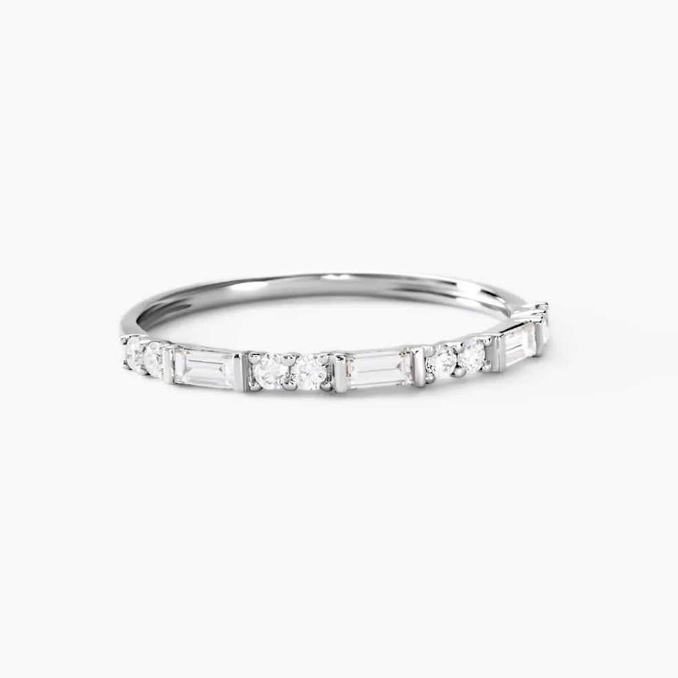 Alliance Taranis Or Blanc Diamant Synthétique