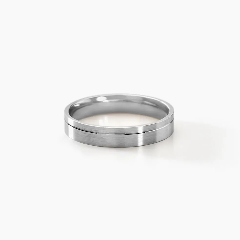 Alliance Tyffen Ruban Plat Argent Blanc