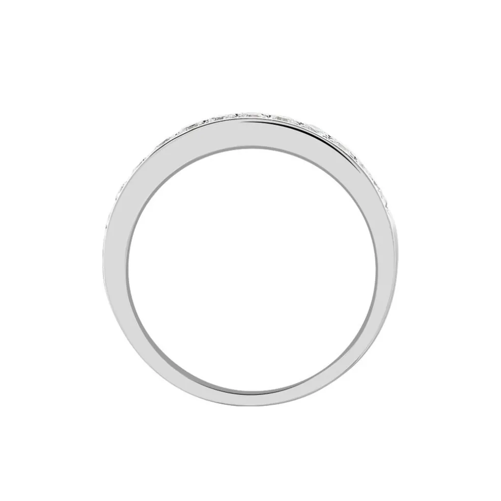 Alliance Valentine Or Blanc Diamant Synthetique