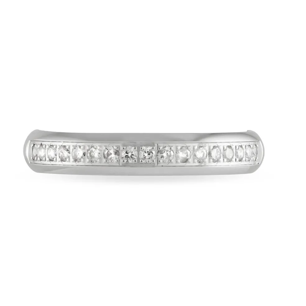 Alliance Vannie Or Blanc Diamant