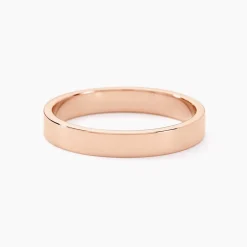 Alliances Argent Rose Inayah Ruban 3mm