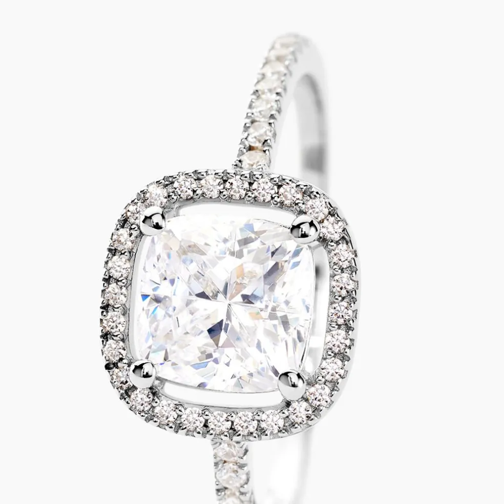 Bague Adrienne Or Blanc Oxyde De Zirconium
