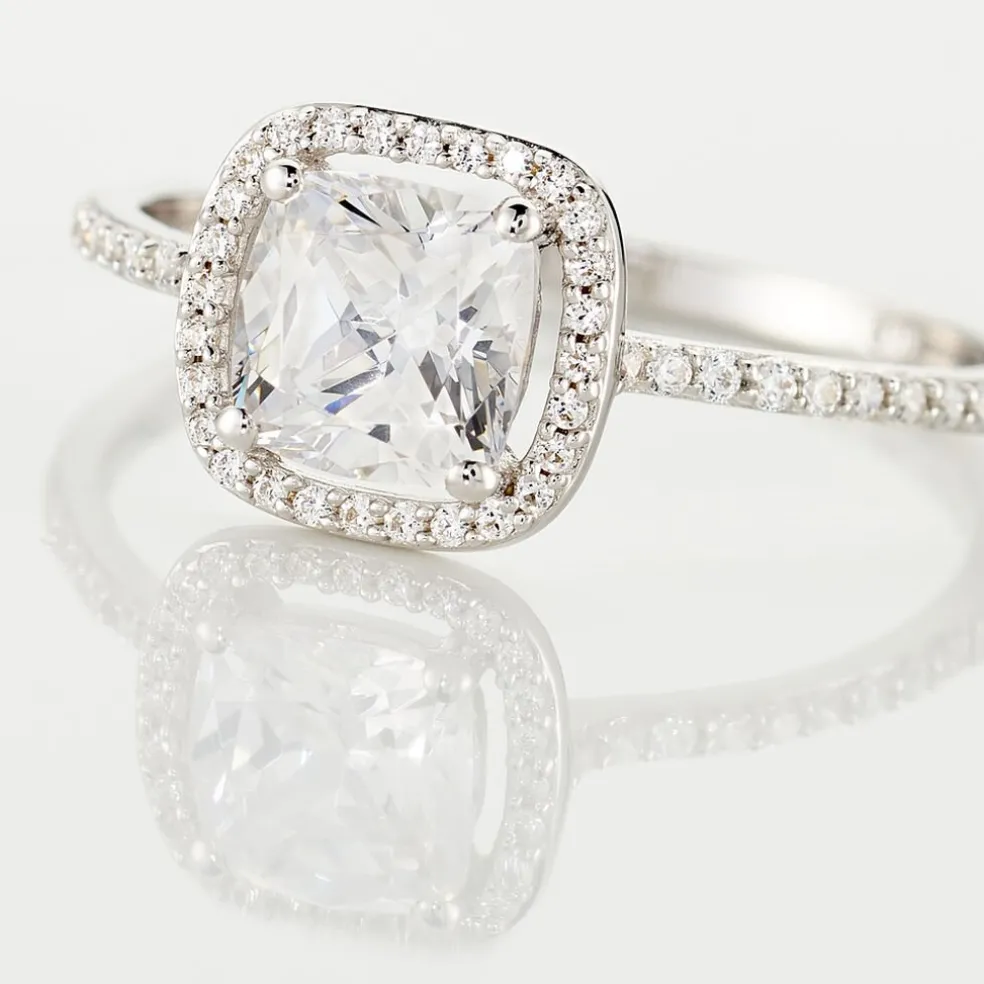 Bague Adrienne Or Blanc Oxyde De Zirconium
