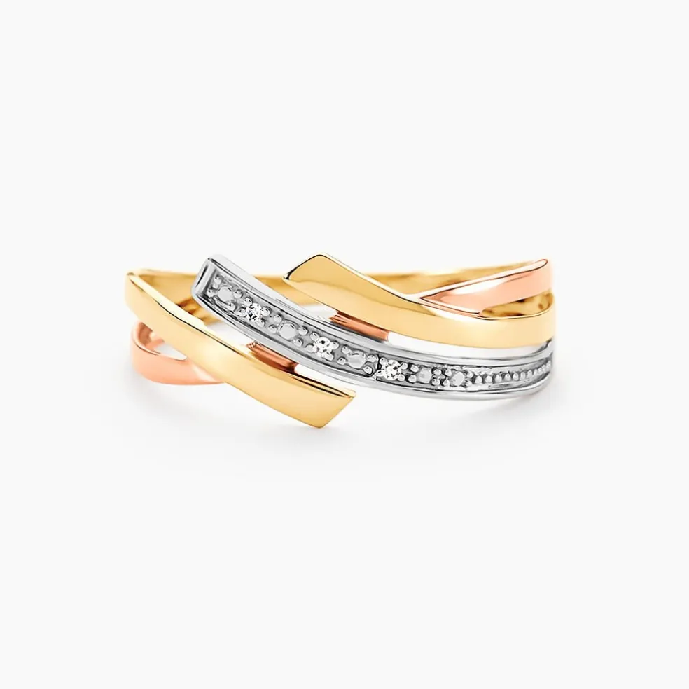 Bague Ainhoa Or Tricolore Diamant