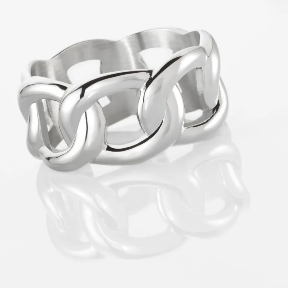 Bague Aissata Acier Blanc