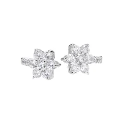 Bague Ajustable Sarette Argent Blanc Oxyde De Zirconium