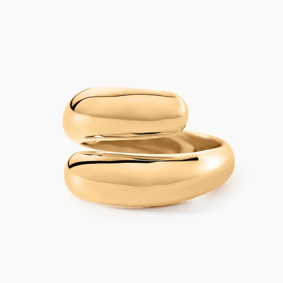 Bague Amae Plaque Or Jaune