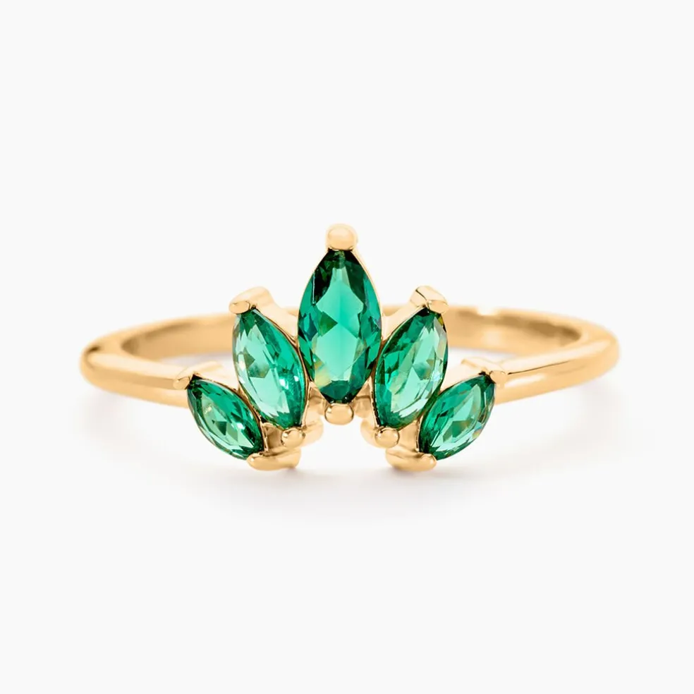 Bague Amazonia Plaqué Or Jaune Oxyde De Zirconium