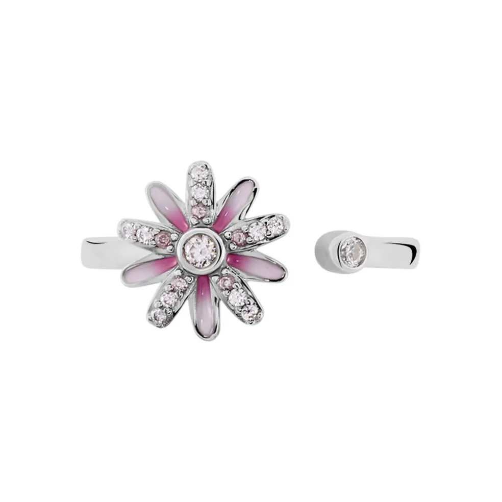 Bague Ambrose Argent Bicolore Oxyde De Zirconium