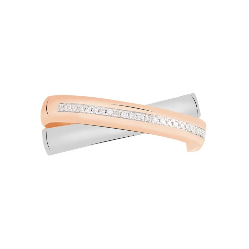 Bague Andrette Or Bicolore Diamant