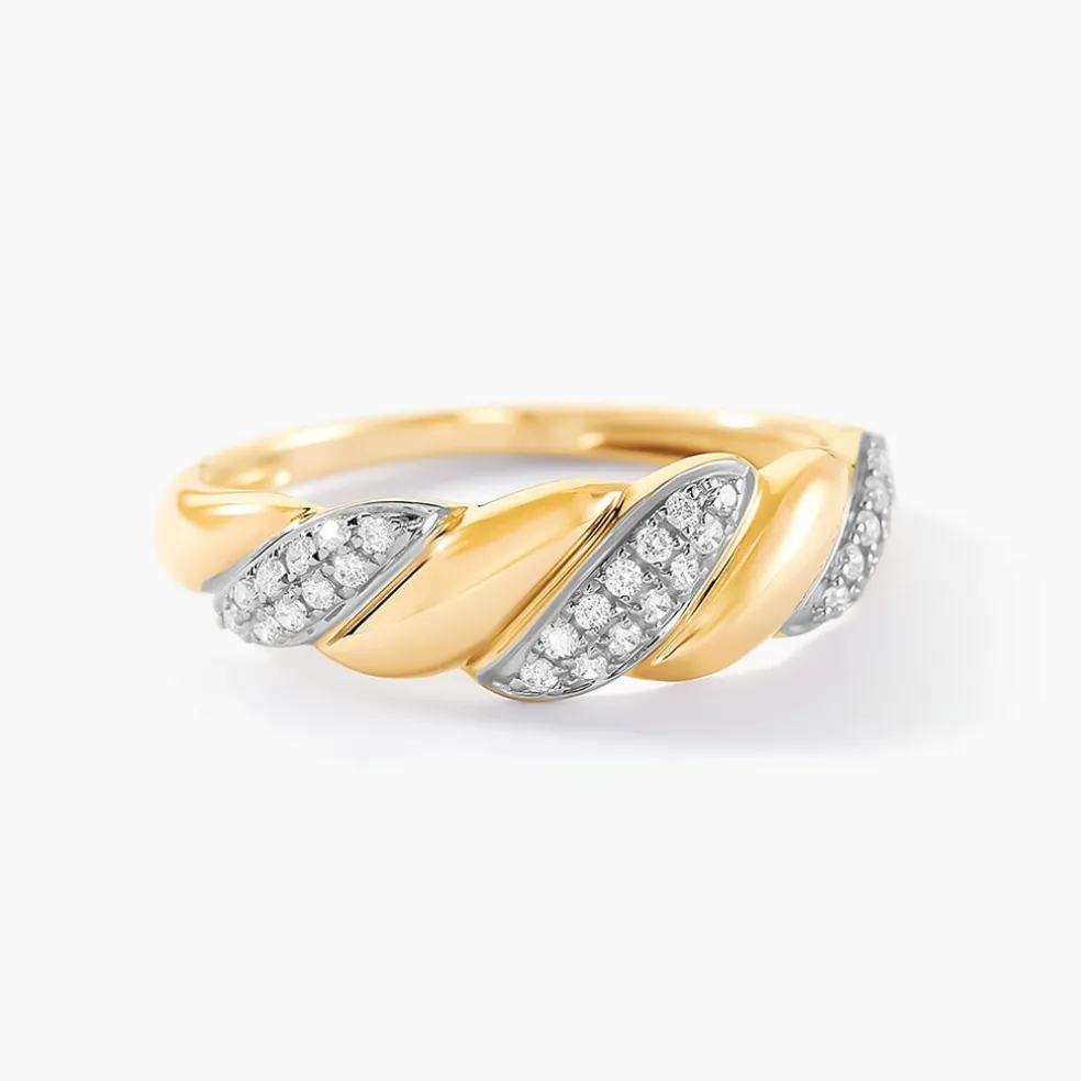 Bague Andriy Or Jaune Oxyde De Zirconium