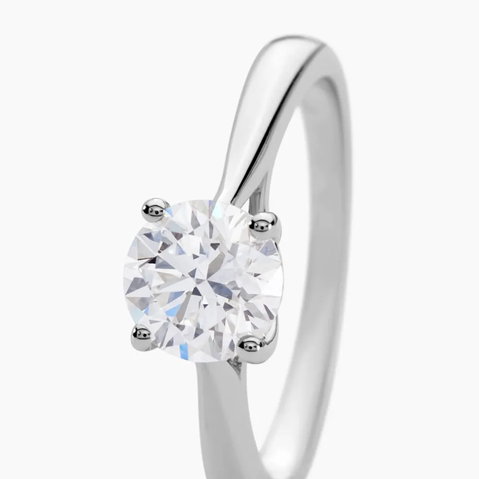 Bague Aphrodite Ld Platine Blanc Diamant Synthétique