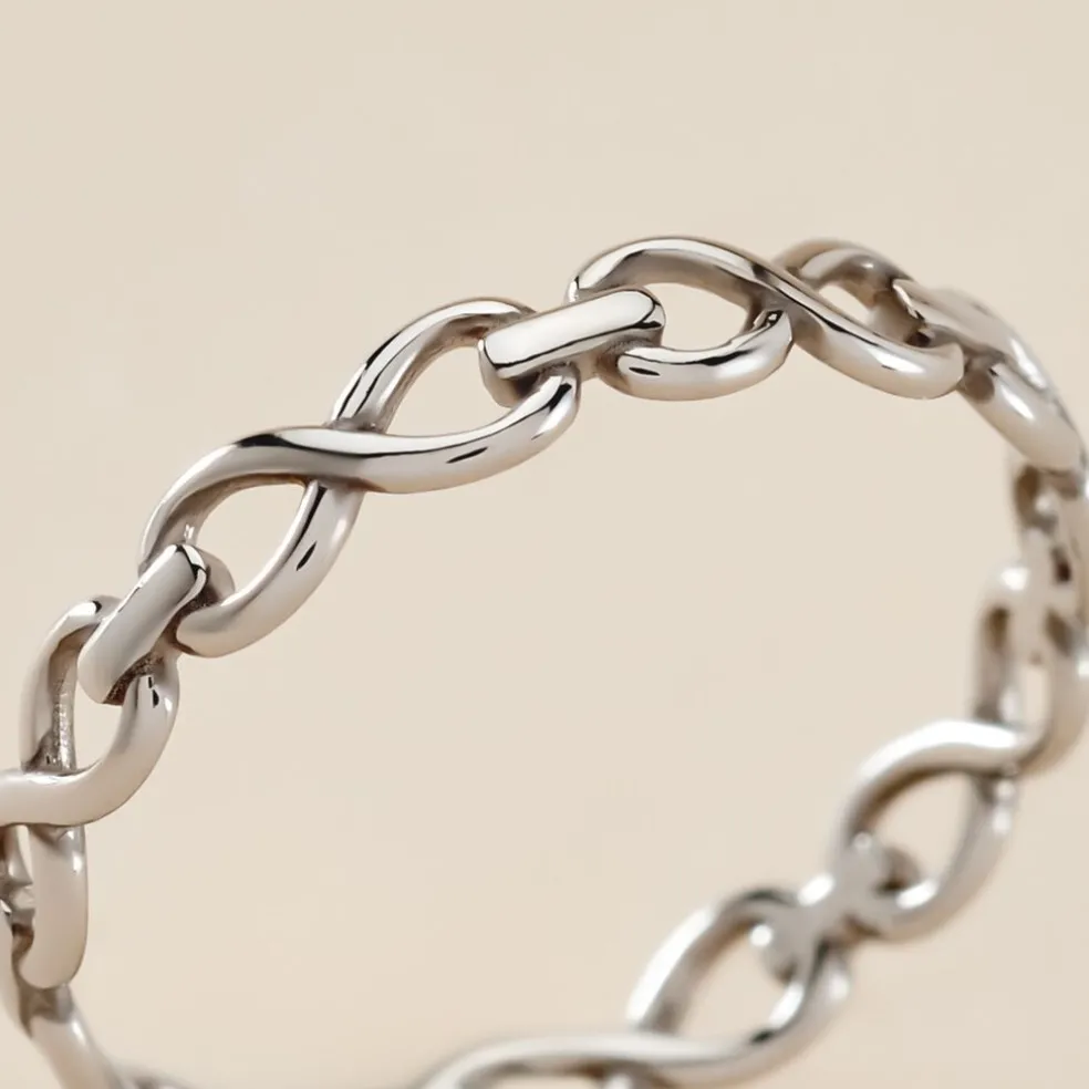 Bague Aquila Argent Blanc