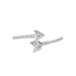 Bague Argent Blanc Caolan Oxydes De Zirconium