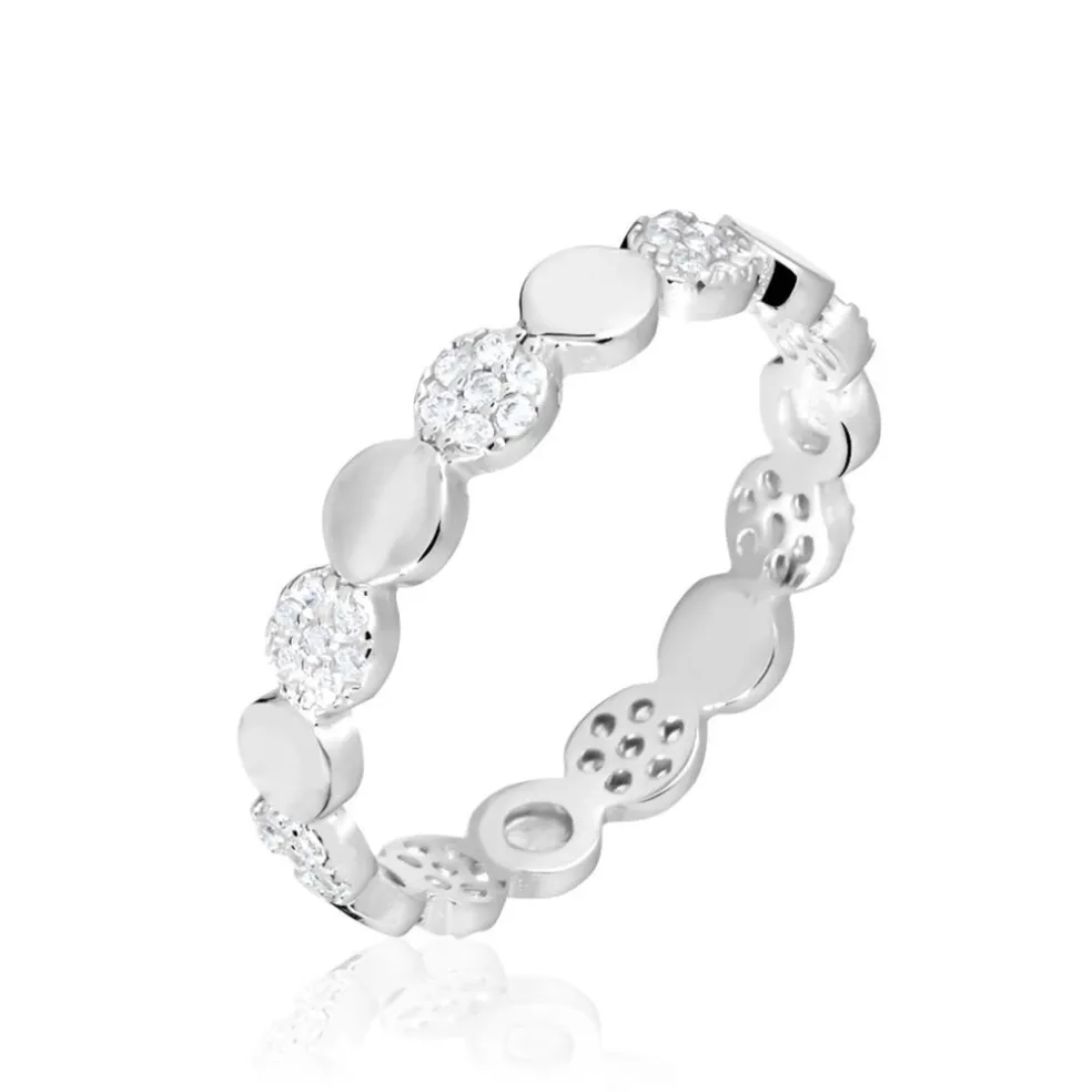 Bague Argent Blanc Capricia Oxydes De Zirconium