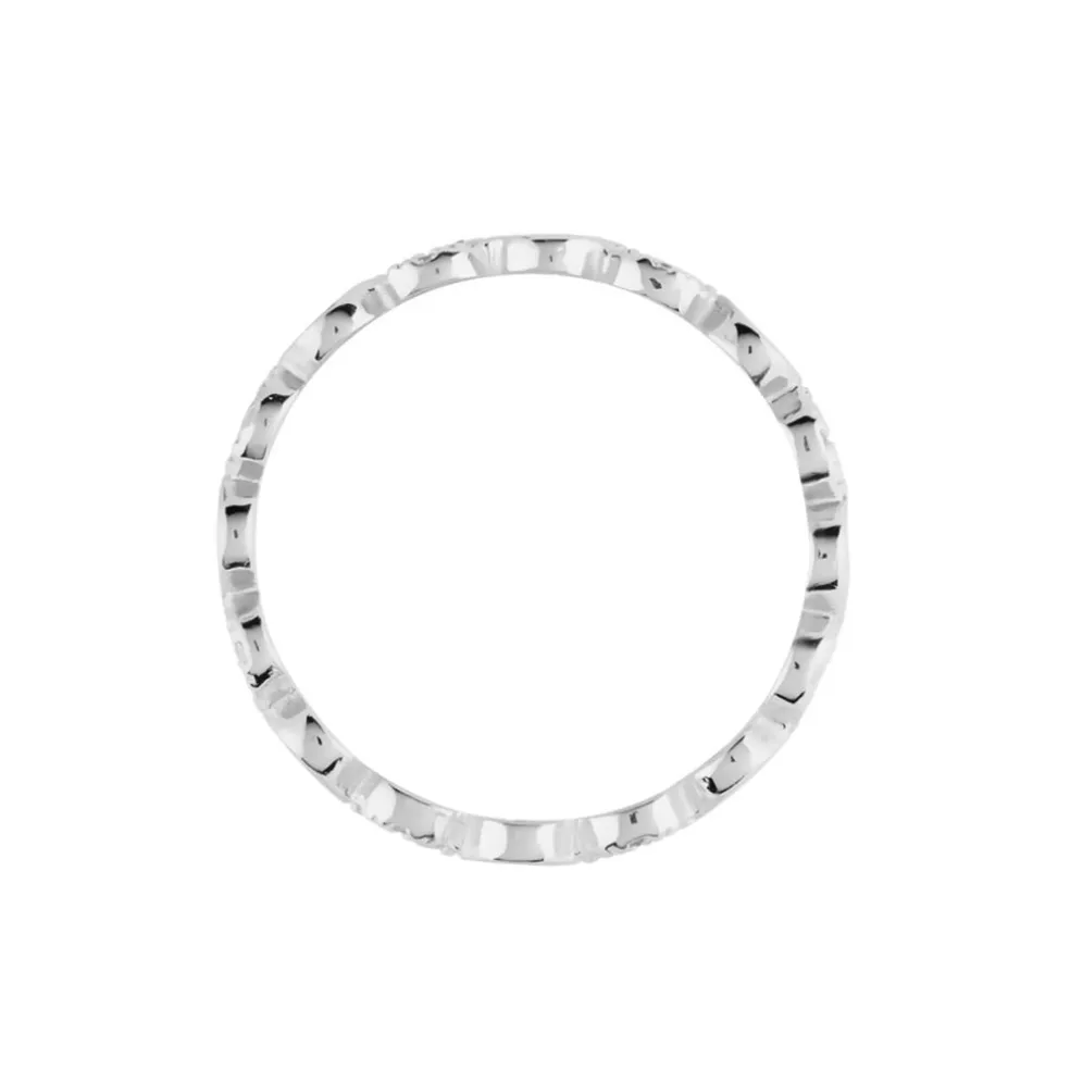 Bague Argent Blanc Capricia Oxydes De Zirconium