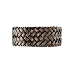 Bague Argent Noir