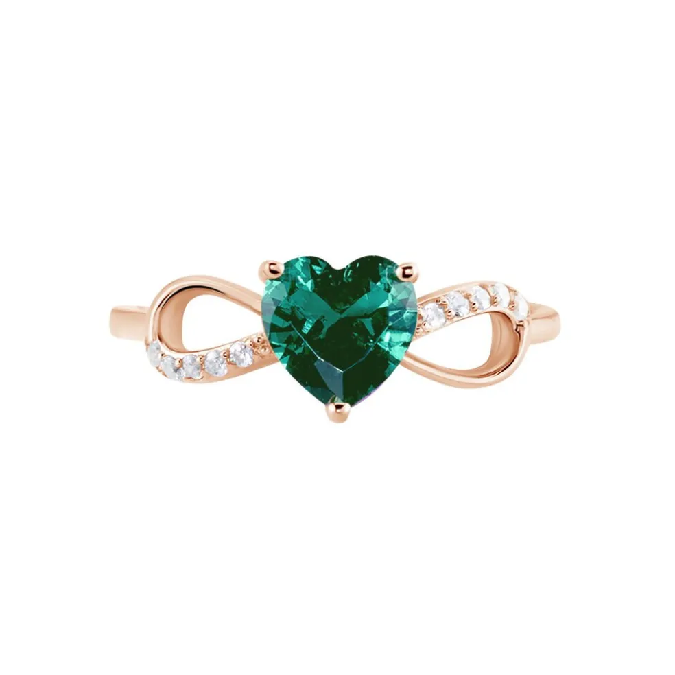 Bague Argent Rose Atieno Oxyde De Zirconium
