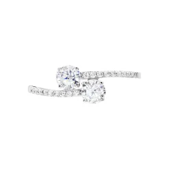 Bague Arista Or Blanc Oxyde De Zirconium