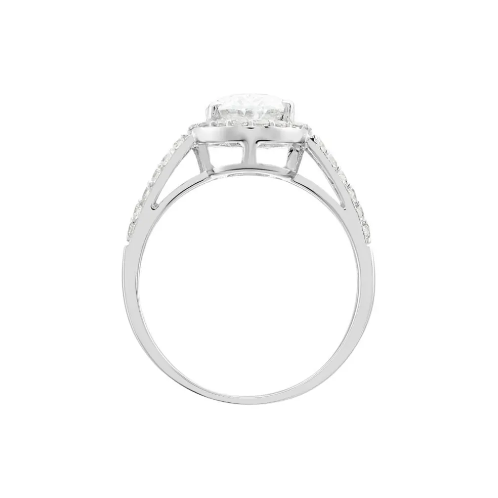 Bague Arjun Or Blanc Oxyde De Zirconium